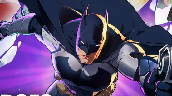 Best Batman games: DC Dark Legion. Image shows Batman swooping into action.