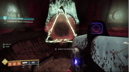 Destiny 2 test of truth and lies tribute