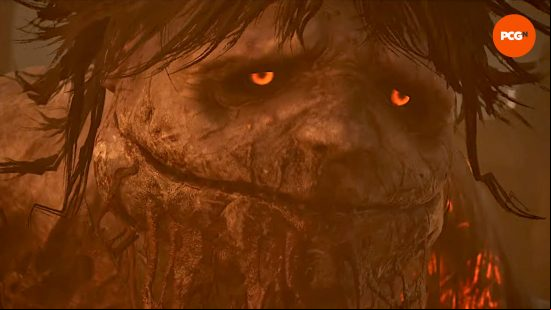The Spurned Progeny boss's face is one of the more unique Lords of the Fallen bosses in the game.