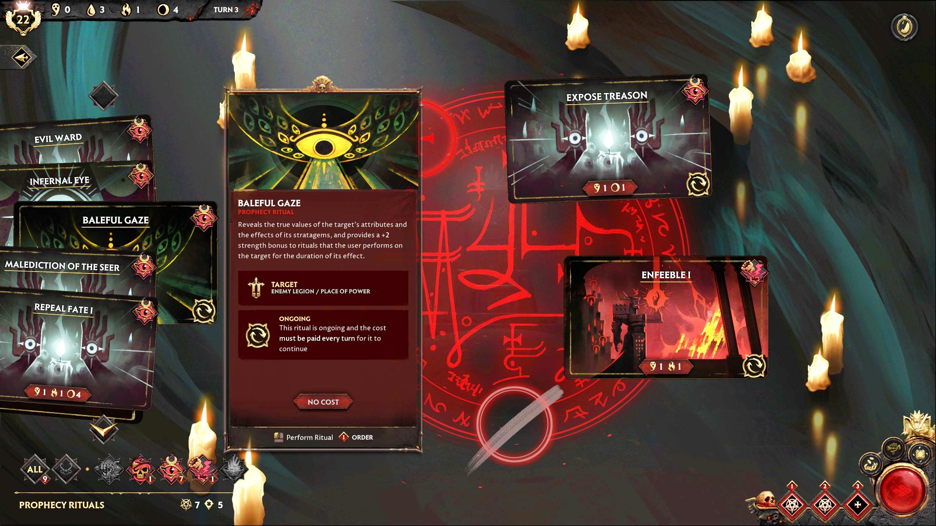 Solium Infernum Steam demo: A ritual chamber from strategy game Solium Infernum