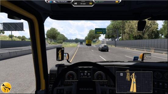 The Yara is one of the best ATS mods and it features a redesigned UI.
