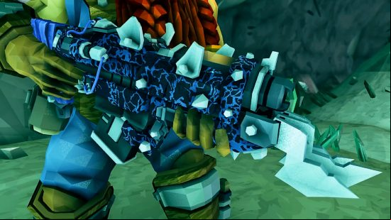 Deep Rock Galactic Weapon Maintenance paintjobs - A lightning camo for a gun earned through the game's weapon mastery system.