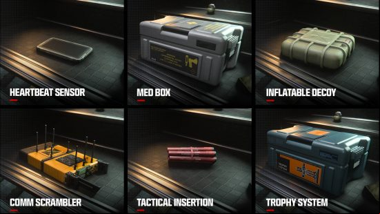 MW3 field upgrades, block of different field upgrades