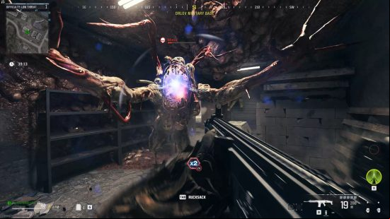 MW3 review: a horrifying creature lunges at a soldier.