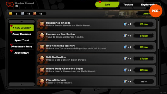 A list of achievements, each with five ZZZ Polychrome as the reward.