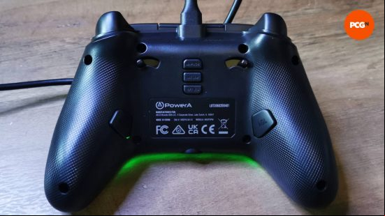 Photo of the PowerA Advantage wired controller with Lumectra.