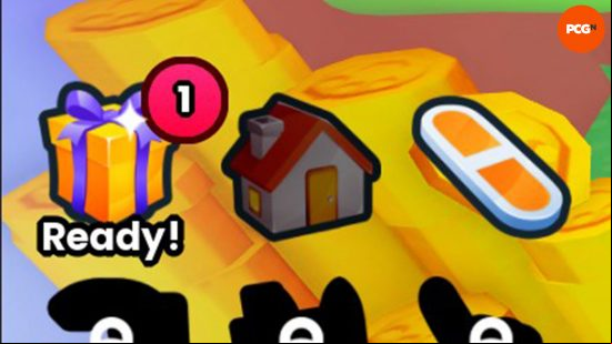 The free gift icon in Pet Simulator 99.