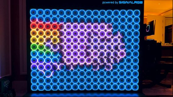 be quiet! RGB fan wall at CES