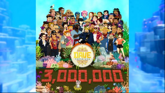 Dave the Diver - Artwork featuring all the games's characters in the style of The Beatles' Sgt. Pepper's album cover.