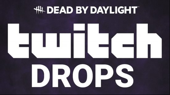 A banner announcing Dead by Daylight Twitch drops from the DBD twitter feed.