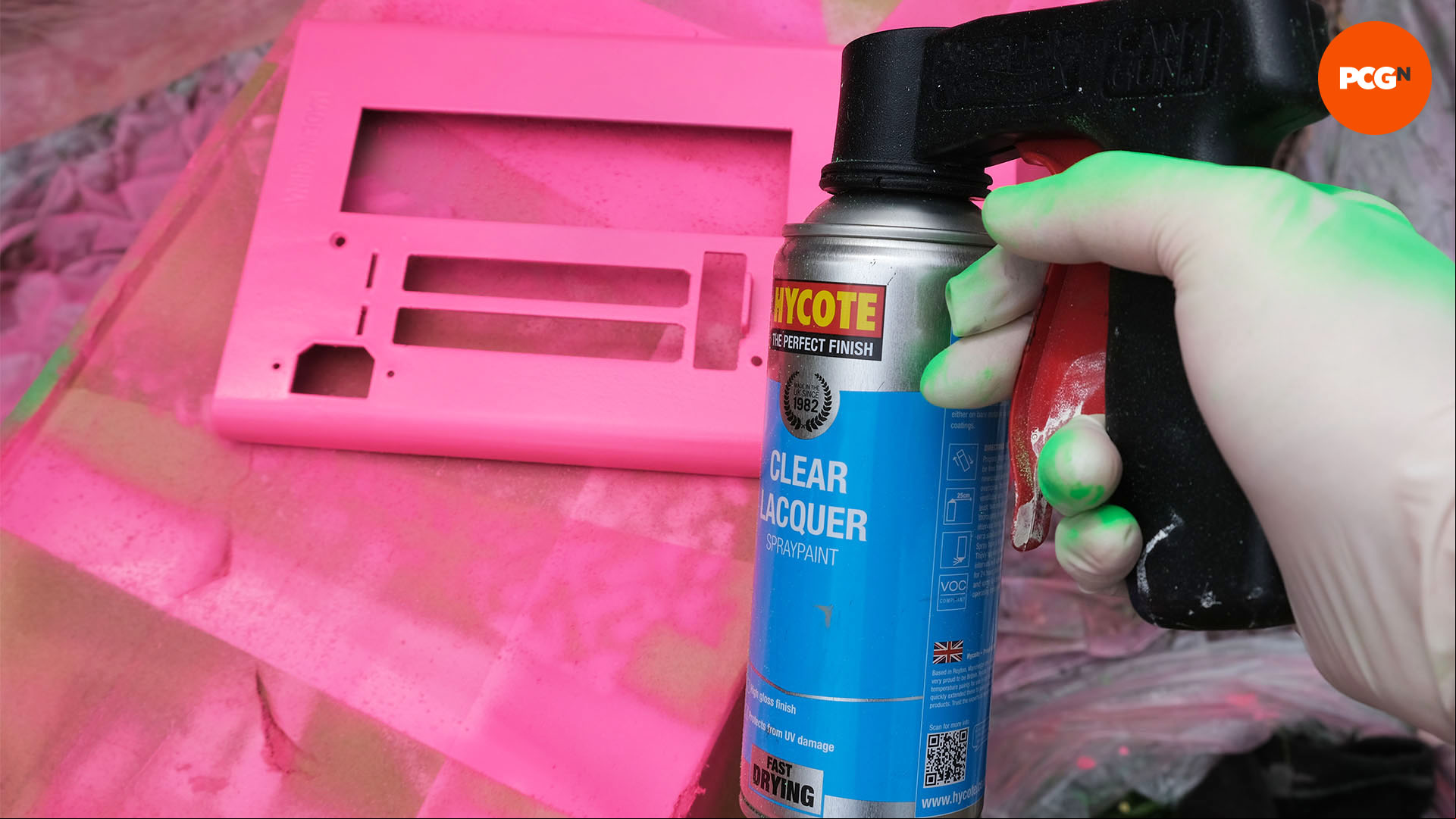 How to paint your PC case: Apply clear coat
