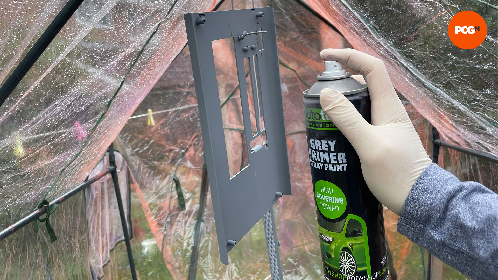 How to paint your PC case: Apply primer