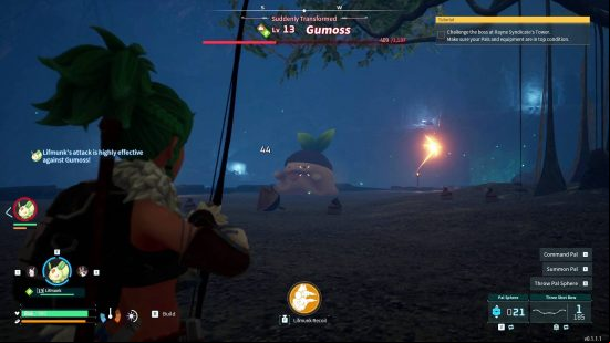 A dungeon boss fight with Gumoss