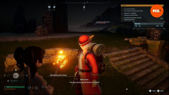 Palworld gold coins can be obtained by selling items to the wandering merchant