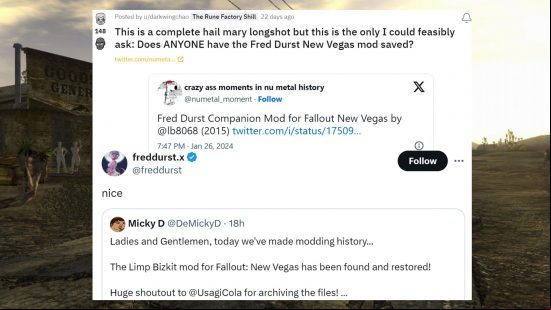 Fallout New Vegas Limp Bizkit mod