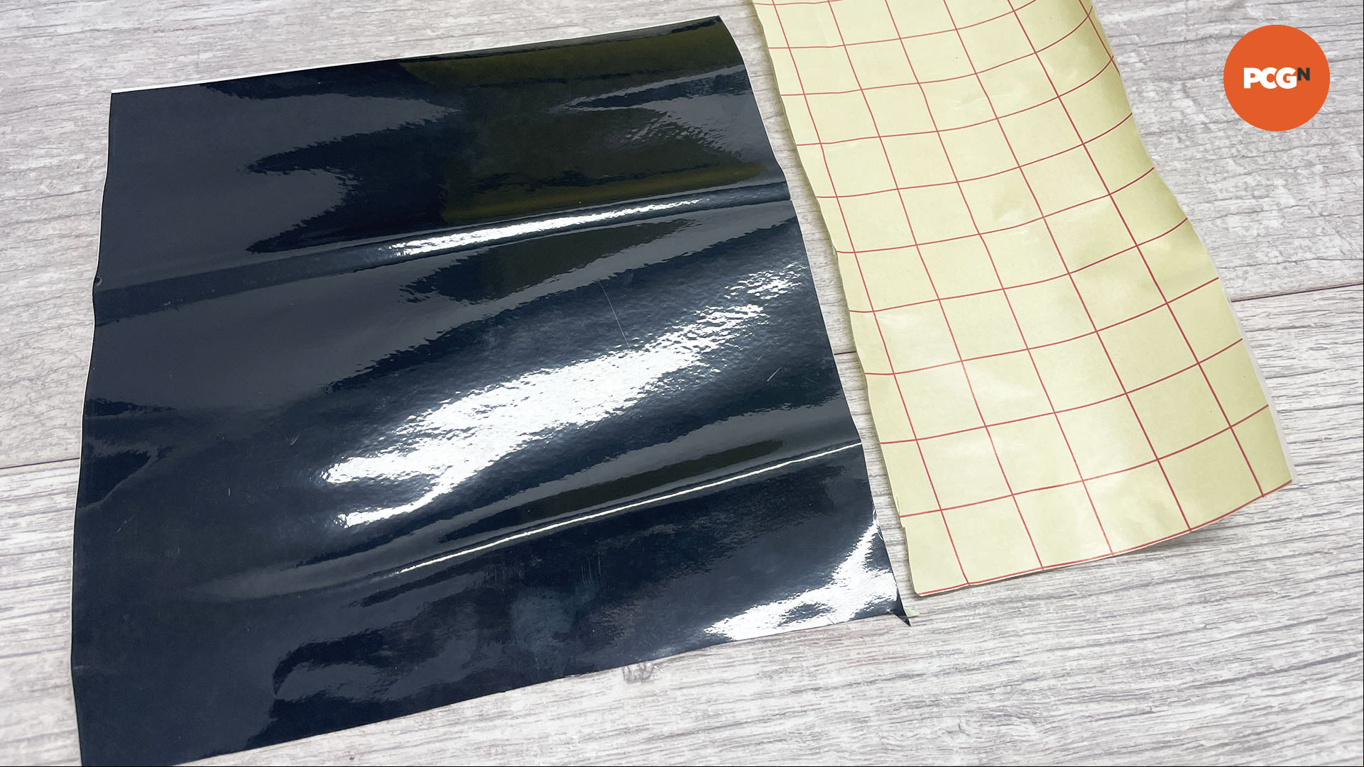 How to vinyl wrap your PC case: Use transfer tape