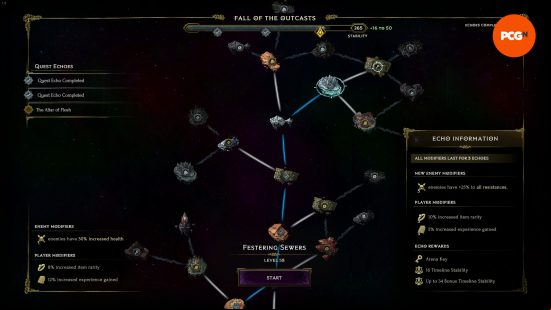 Last Epoch Monolith of Fate - A web of levels the player must progress through as part of the endgame.