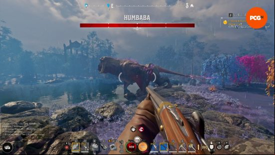 Nightingale Apex Creatures: The Realmwalker hunts Humbaba across the swamp biome.