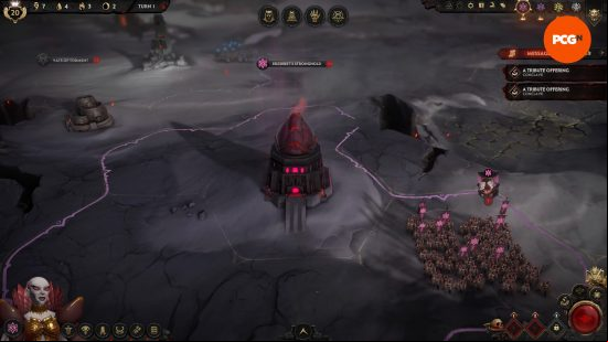One o f the Archfiend Strongholds, which can be defeated to in Solium Infernum.