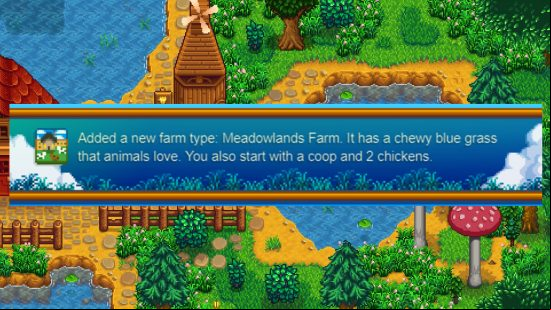 Stardew Valley Meadows Farm announcement