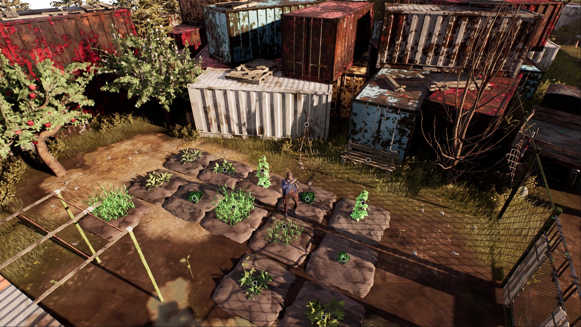 City 20 Steam sandbox game: A character taking a drink in Steam sandbox game City 20