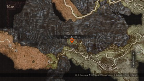 a map showing the location of magik archer maister