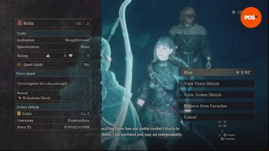 Dragon's Dogma 2 review: the Arisen recruiting a new pawn from the rift.