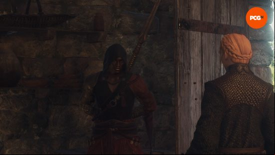 dragons dogma 2 close up of sigurn the mystic spearhand maister
