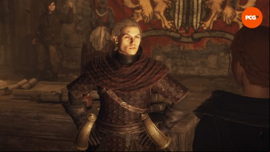 dragons dogma 2 close up of srail the thief maister