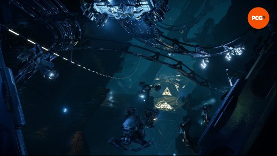 Horizon Forbidden West: a vast underground facility known as a cauldron.