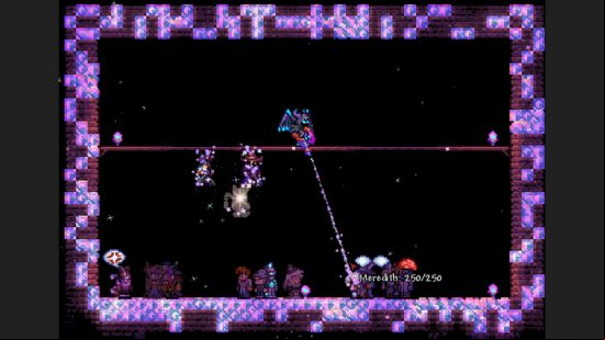 Terraria 1.4.5 update - Demonstration of the new Shimmer Gun in action.