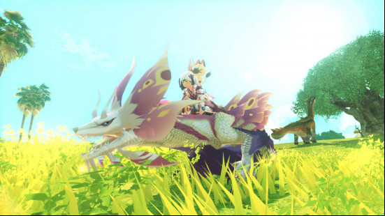 Best games like Pokemon: a Monster Hunter Stories 2 rider on the back of a dragon-esque creature