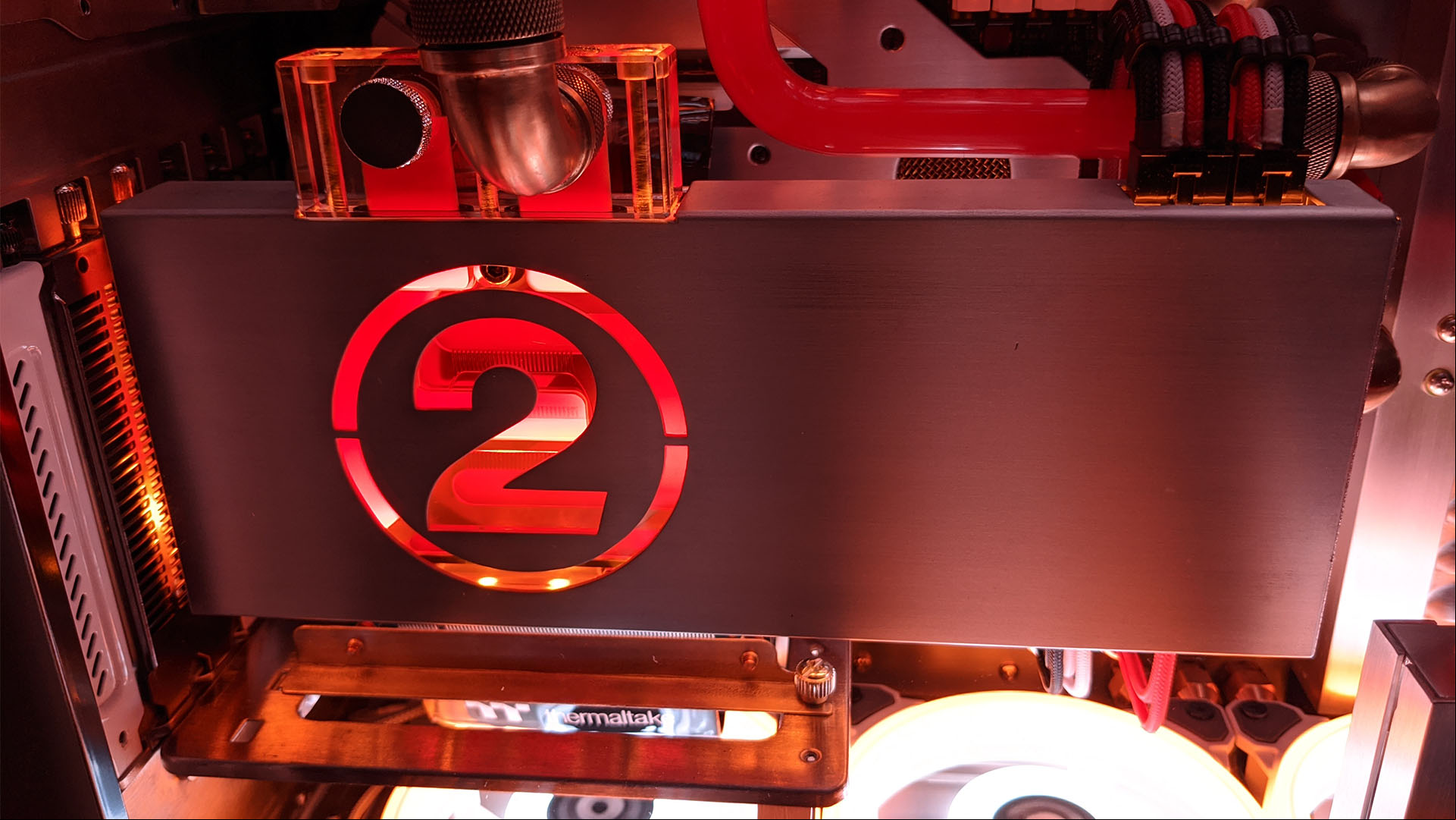 The water block with a carved 2 in it for The Division 2