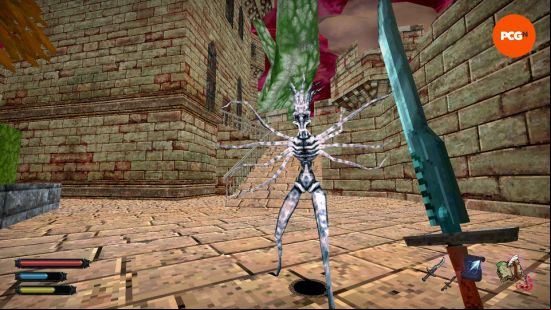 Dread Delusion review: a battle against a Lovecraftian-looking creature with multiple arms.