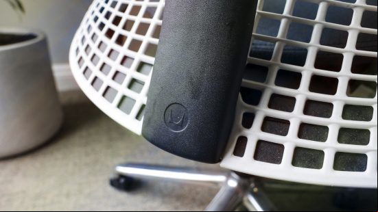The back of the Herman Miller Sayl office chair