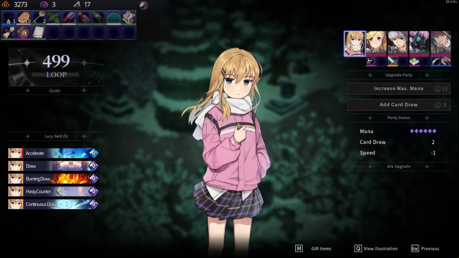 A screenshot from Chrono Ark.
