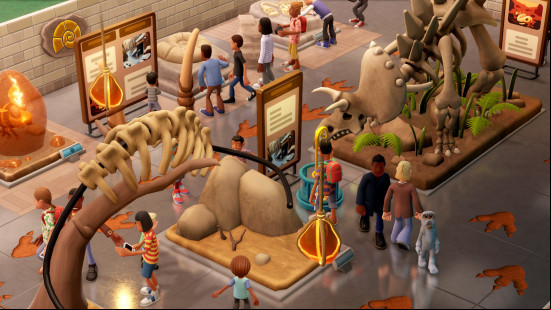 Best tycoon games: a prehistoric exhibit in Two Point Museum