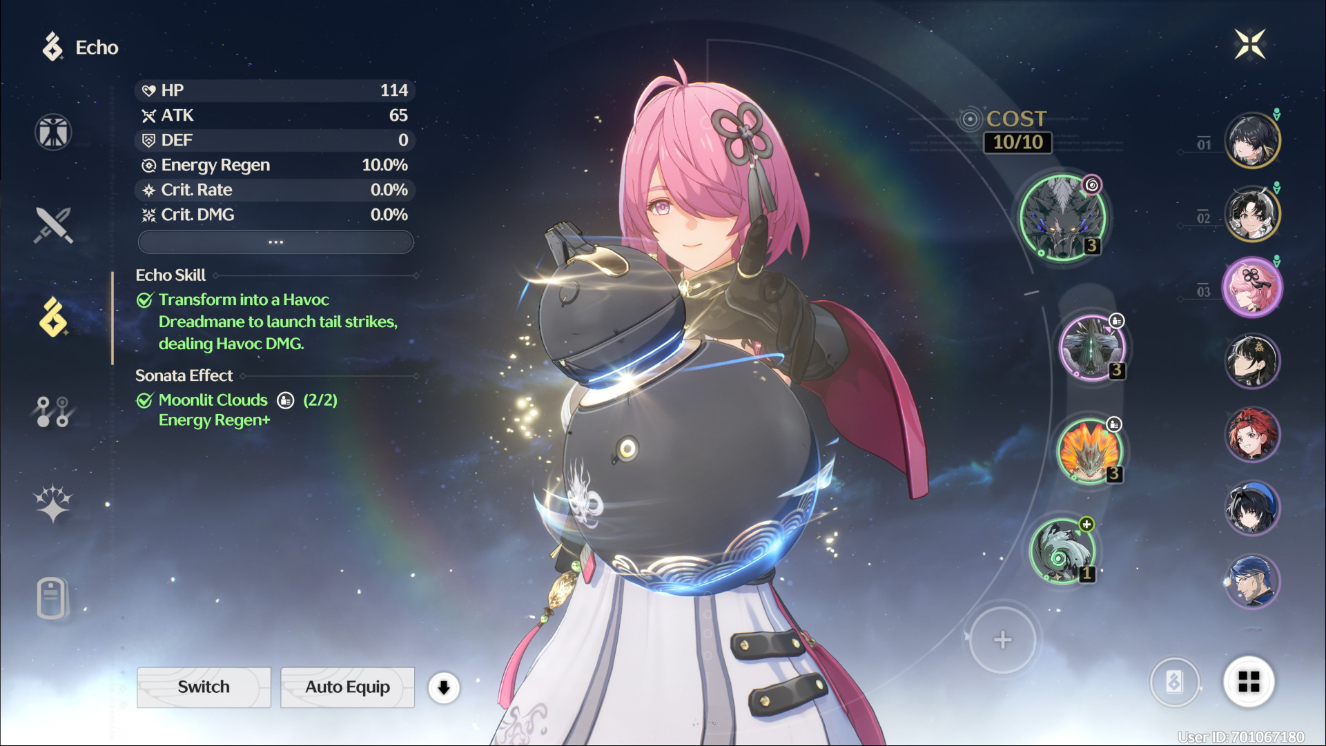 wuthering waves taoqi echoes taoqi echo equip screen from wuthering waves