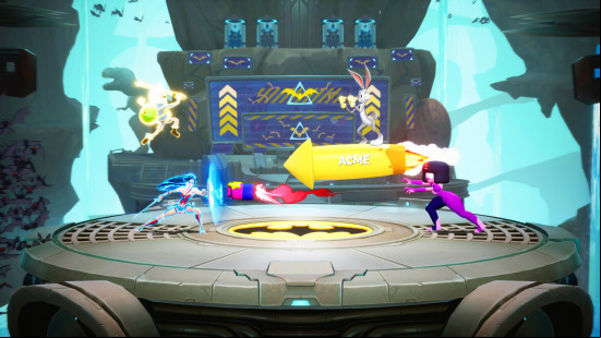 Best fre PC games: Multiversus. Image shows a wacky battle taking place between two characters.