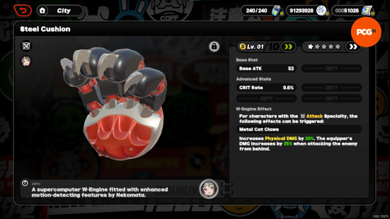 Steel Cushion, the W-Engine required for the best ZZZ Nekomata build.