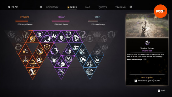 the shadow partner skill on the flintlock skill tree