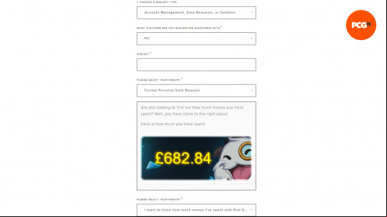 League of Legends spent: a screenshot of the  ticket method