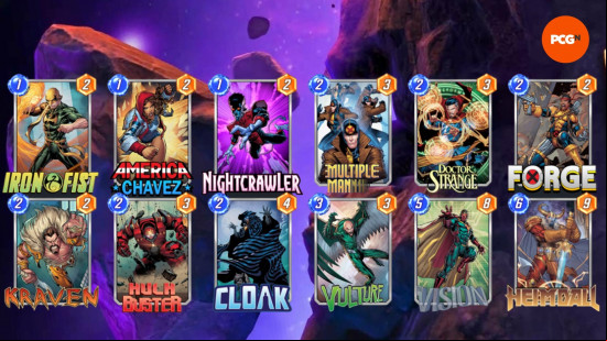 One of the best Marvel Snap decks with the move mechanic, featuring Iron Fist, Vulture, and more.