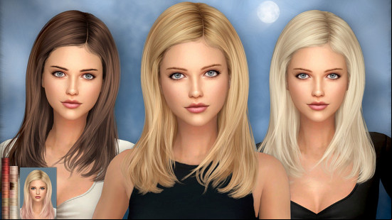 Three female Sims wearing Buffy-inspired hair from a pack by Cazysims, one of the best Sims 4 CC creators.