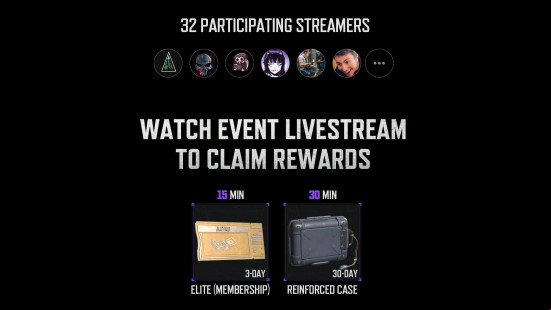 Arena Breakout Infinite Twitch drops rewards available via Twitch Rivals.