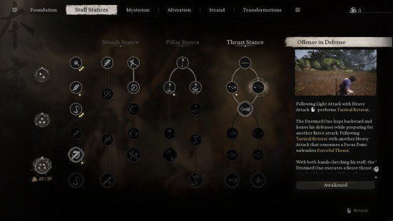 Black Myth Wukong skills and abilities: offense in defense