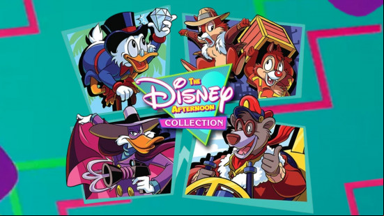 The '80s-inspired box art for The Disney Afternoon collection of classic games, among the best Disney games on PC.