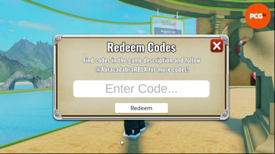 The SharkBite 2 menu to redeem codes