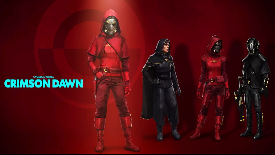 Star Wars Outlaws syndicates: the Crimson Dawn in their sleak red attire