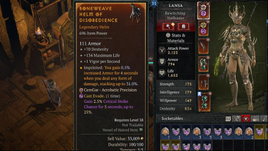 Best Runewords slotted in a helmet in Diablo 4